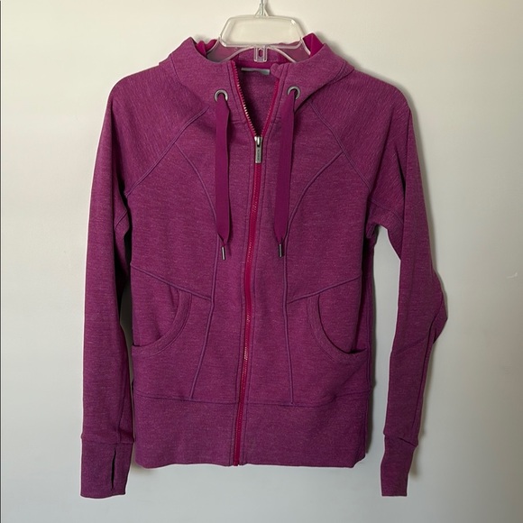 Athleta Purple Zippered Sweatshirt Hoodie - Picture 1 of 6